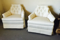 small button back chairs