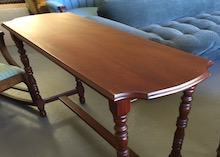 custom refinished sofa table