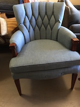 small tufted back chair