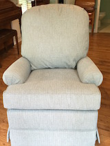 upholstered recliner chair