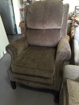 custom reupholstered recliner chair